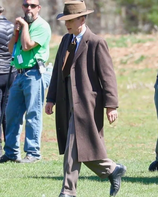 Cillian Murphy Oppenheimer Brown Coat