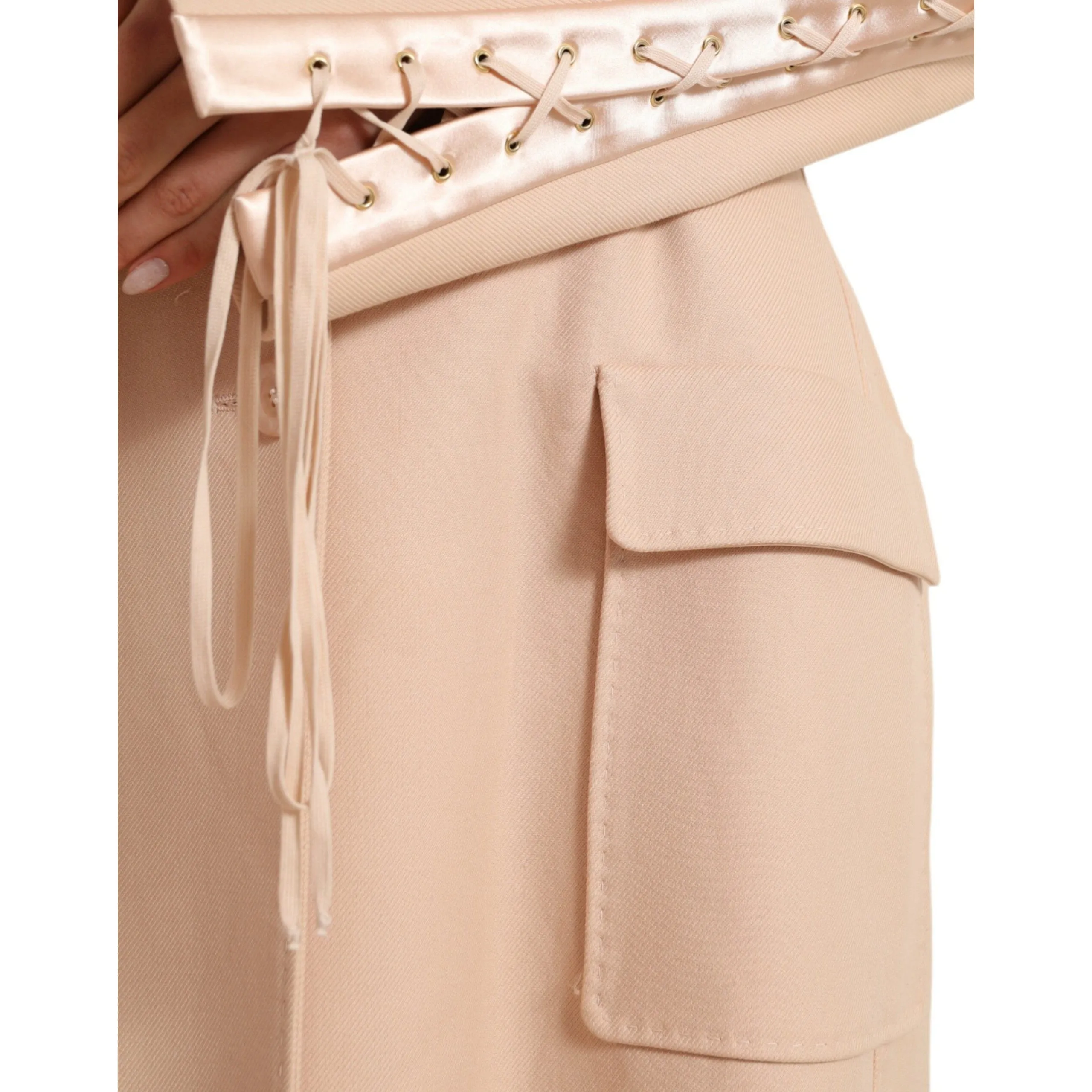 Dolce & Gabbana Elegant Beige Single-Breasted Trench Coat