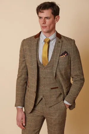 DX7 - Tan Tweed Check Blazer