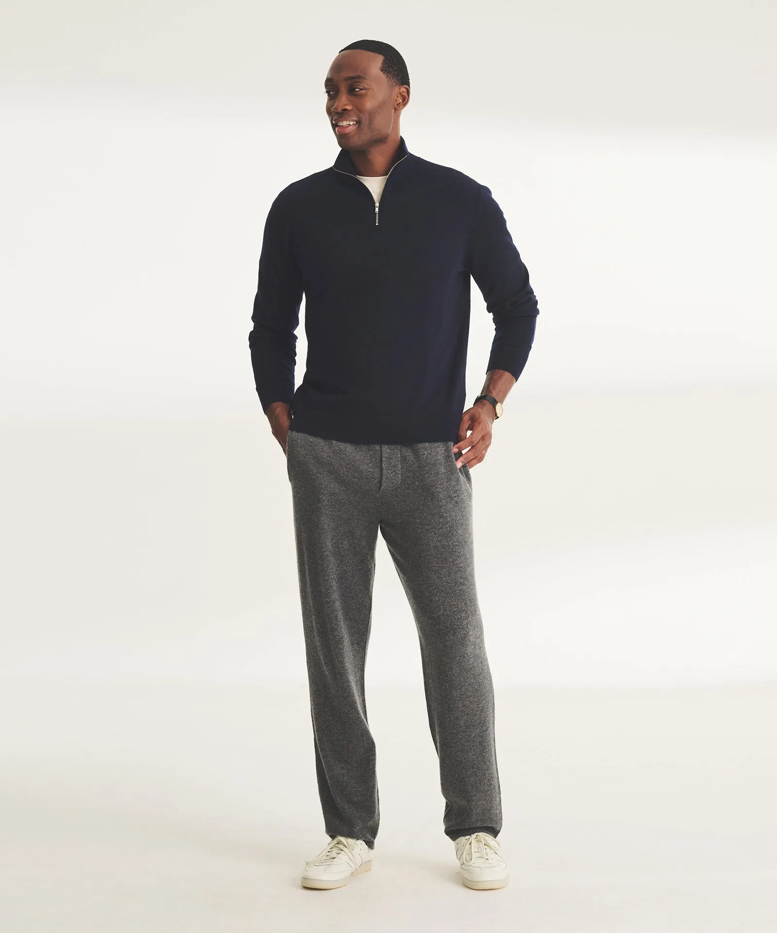 Fancy Cashmere Quarter Zip