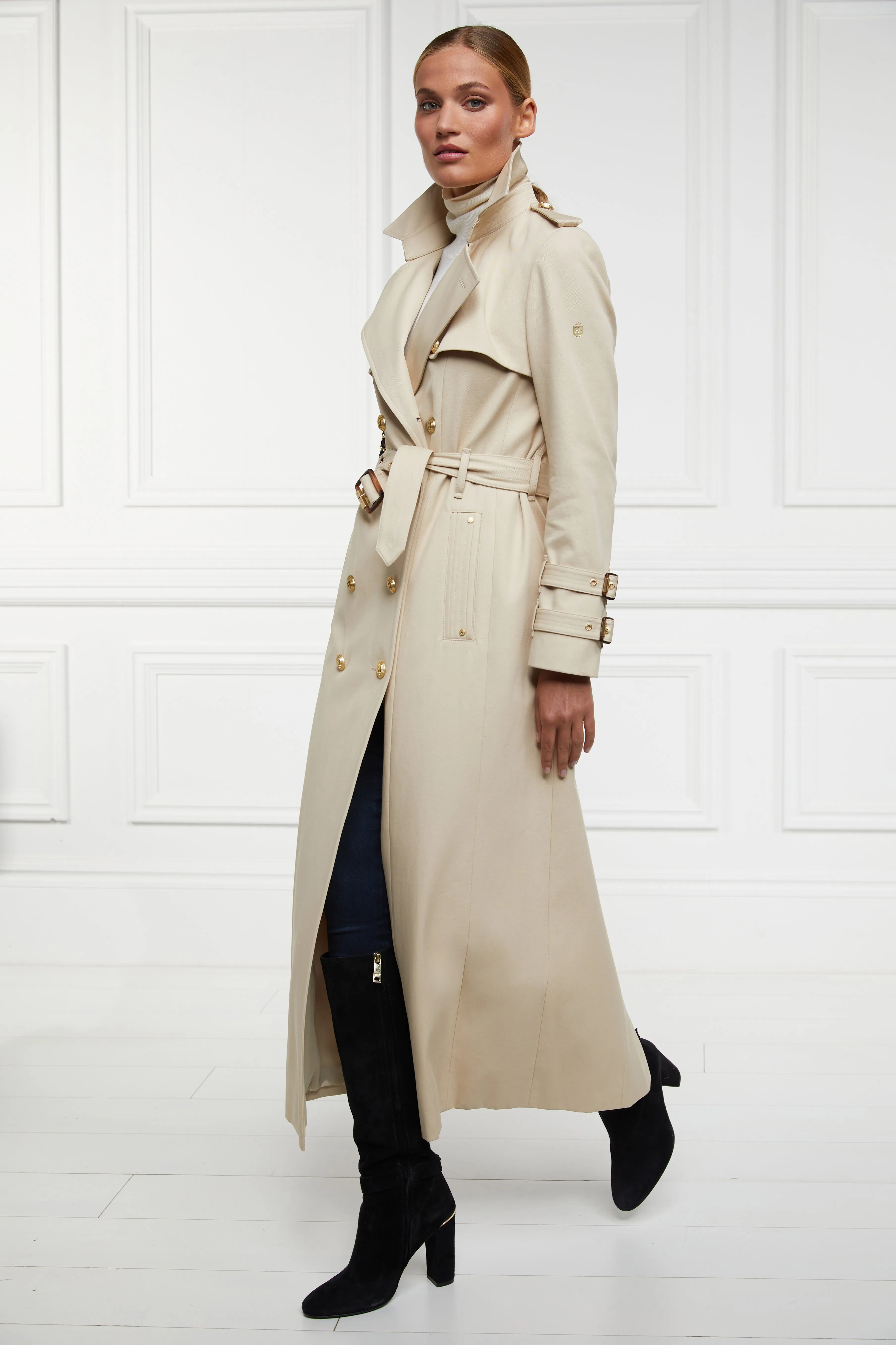 Gatcombe Full Length Trench Coat (Stone)