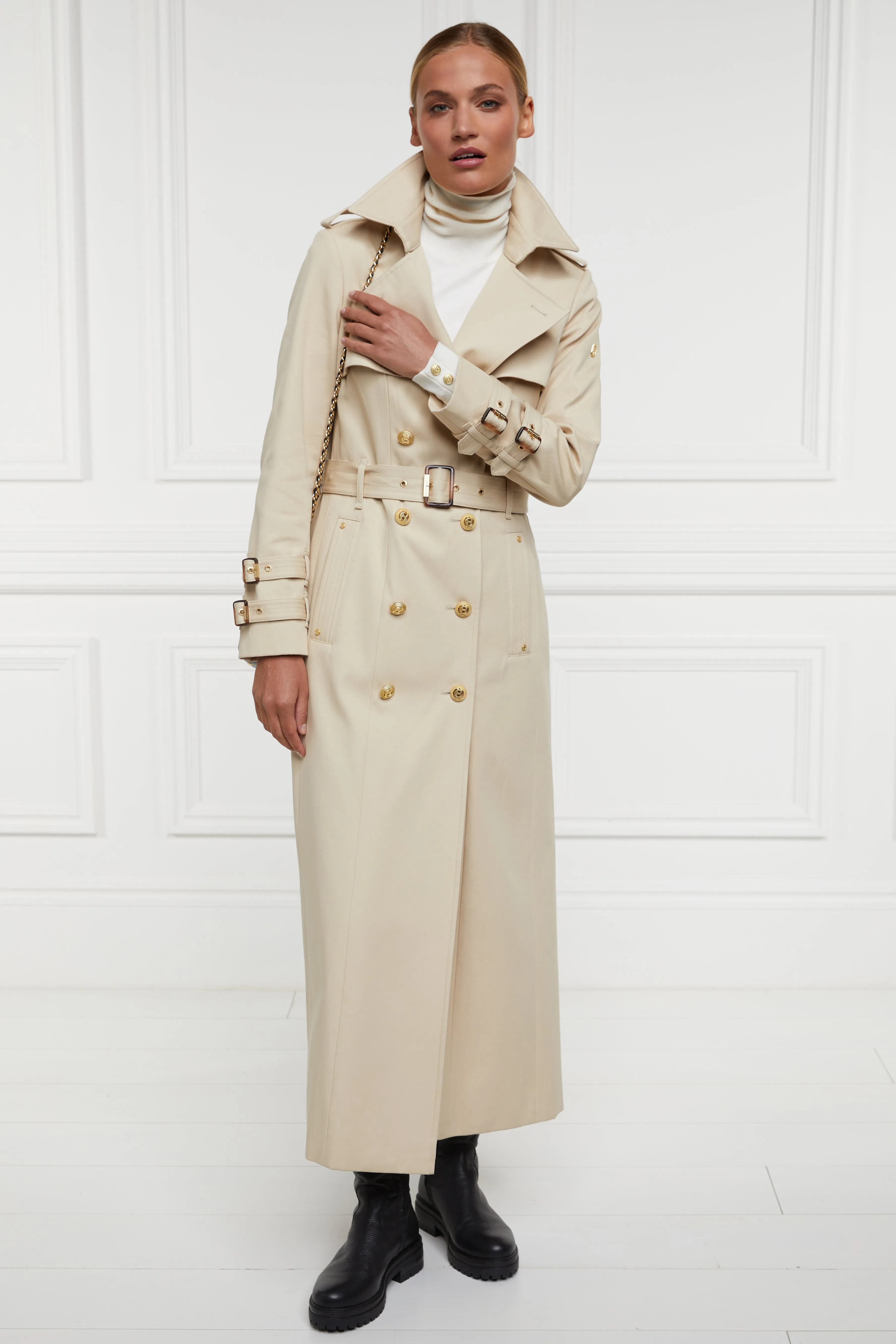 Gatcombe Full Length Trench Coat (Stone)