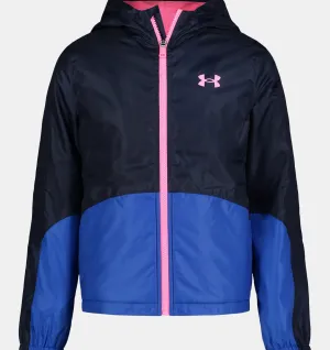 Girls Midnight Navy Manataug Windbreaker Jacket | Under Armour