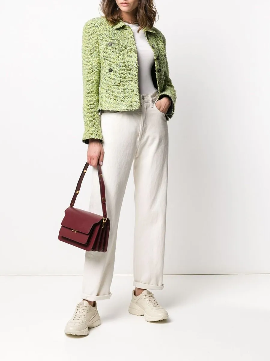 Green Bouclé Tweed Jacket