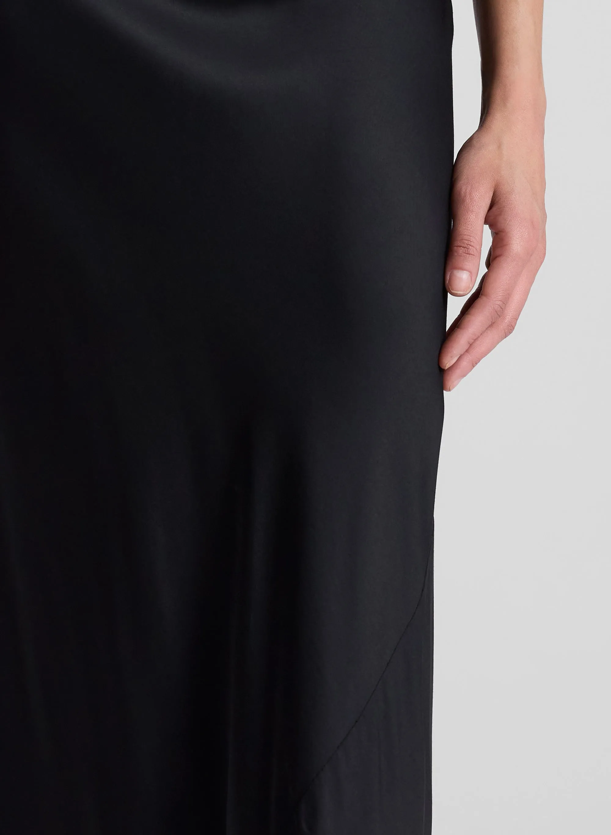 Greta Satin Maxi Skirt