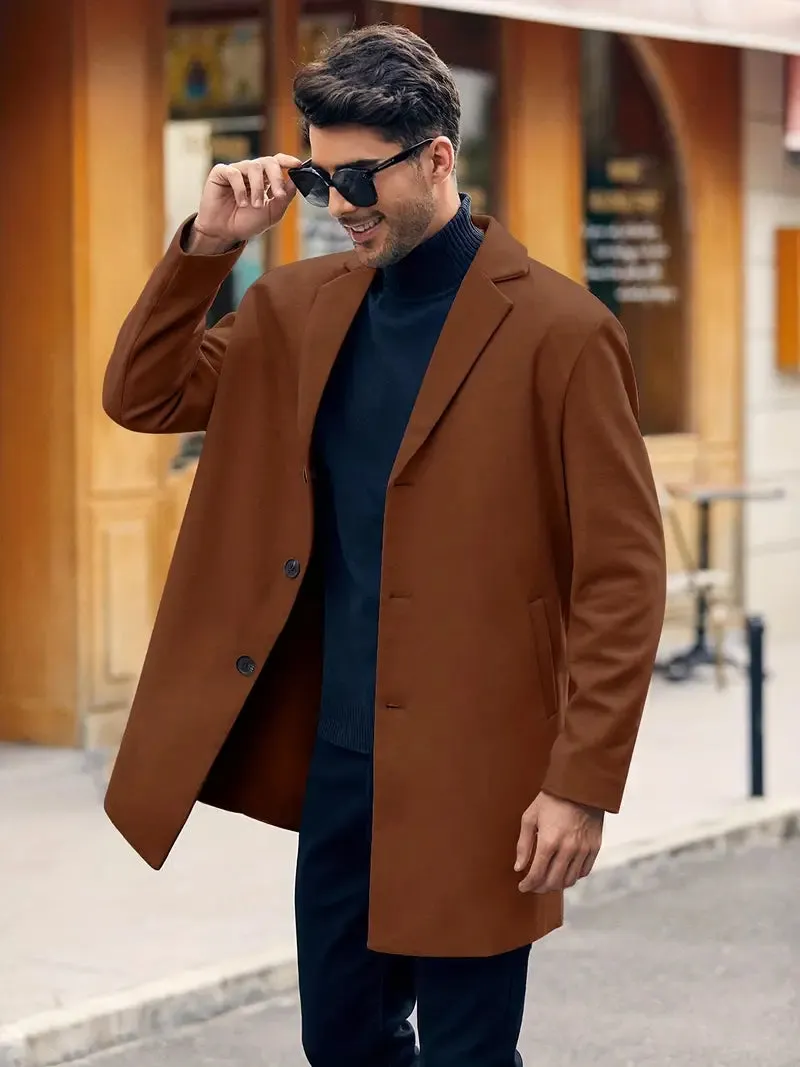 Herren-Retro-Trenchcoat