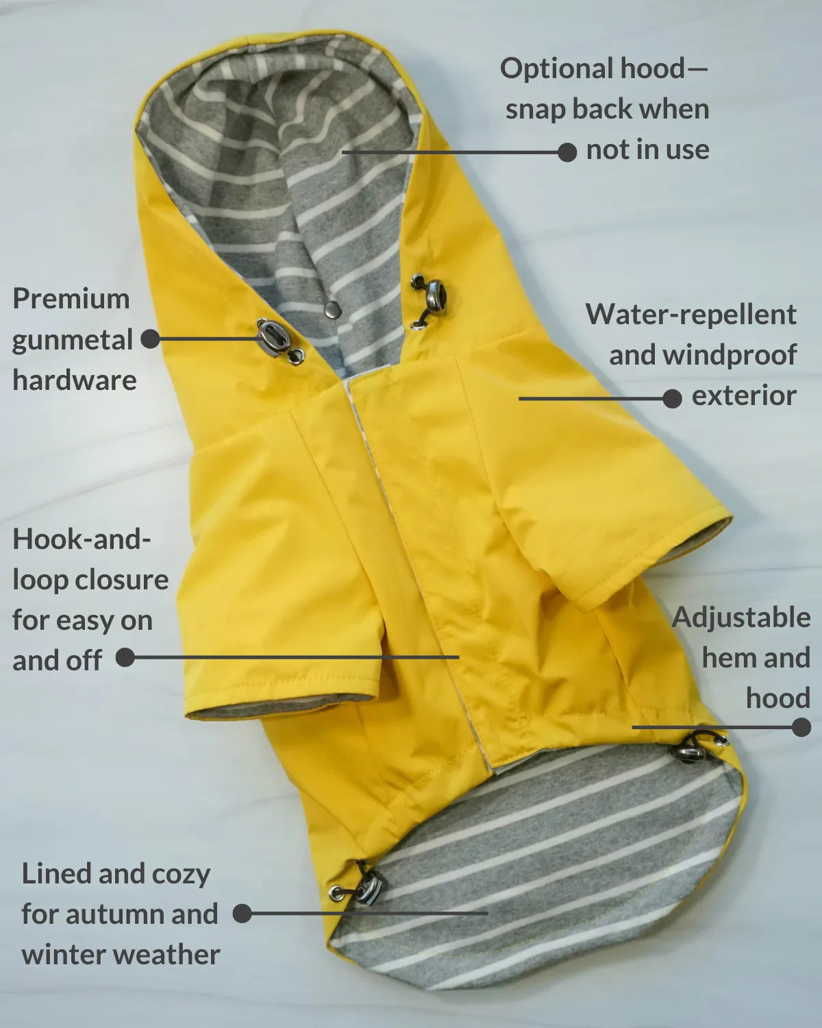 Highland Cold Weather Dog Jacket and Raincoat