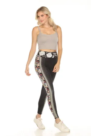 Johnny Was Bee Active Floral Legging with Pockets A5023