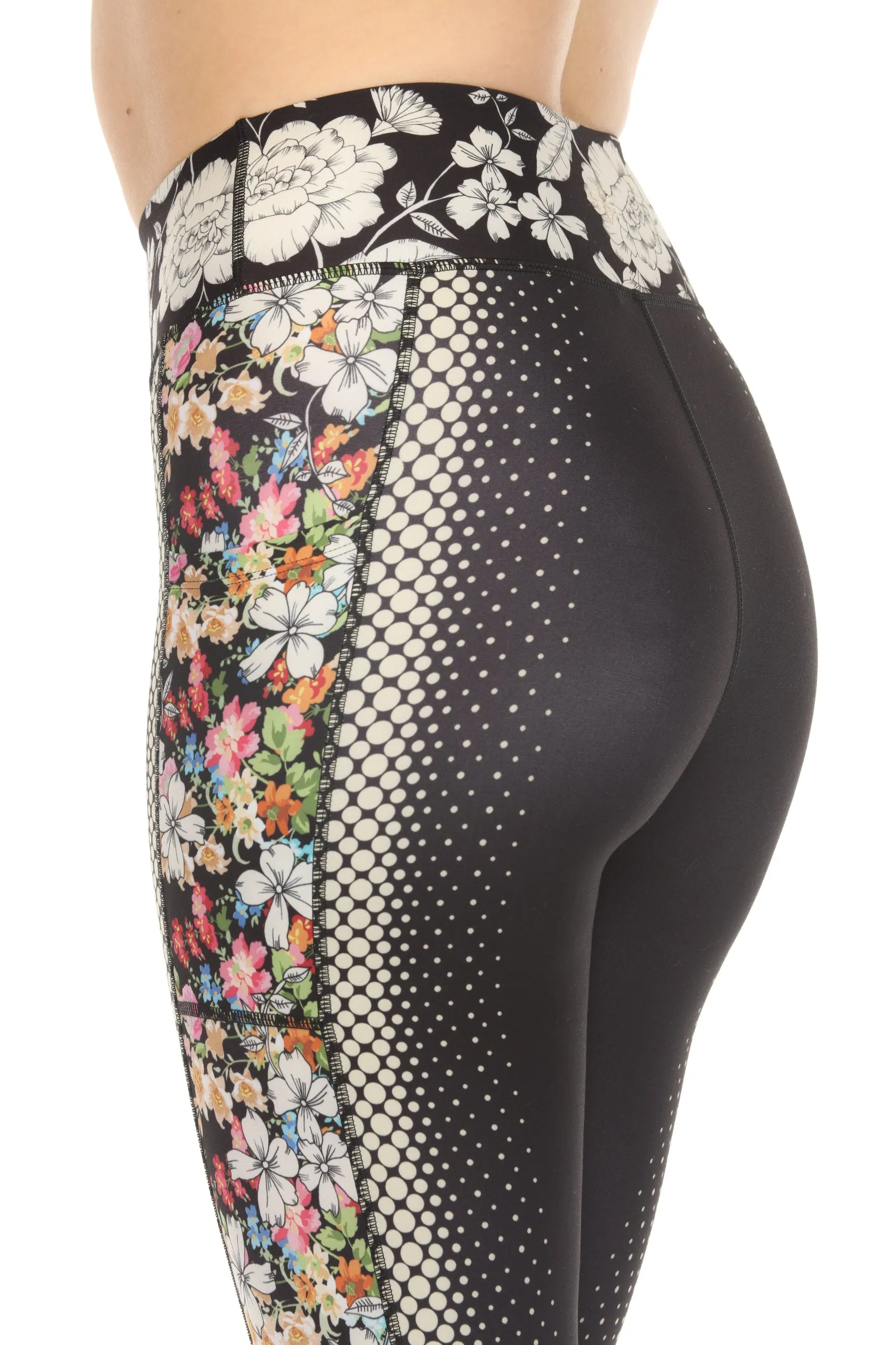 Johnny Was Bee Active Floral Legging with Pockets A5023