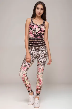 Johnny Was Bee Active Vintage Rose Legging A2322BO Boho Chic