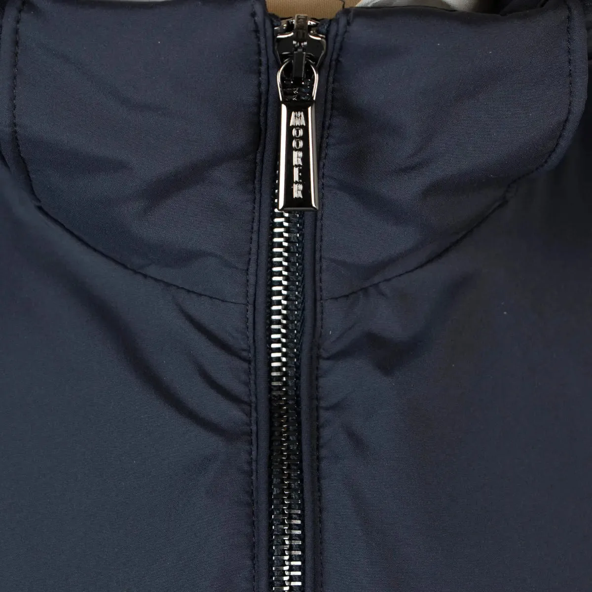 Moorer Navy 'Duccio' Lightweight Water Repellent Coat