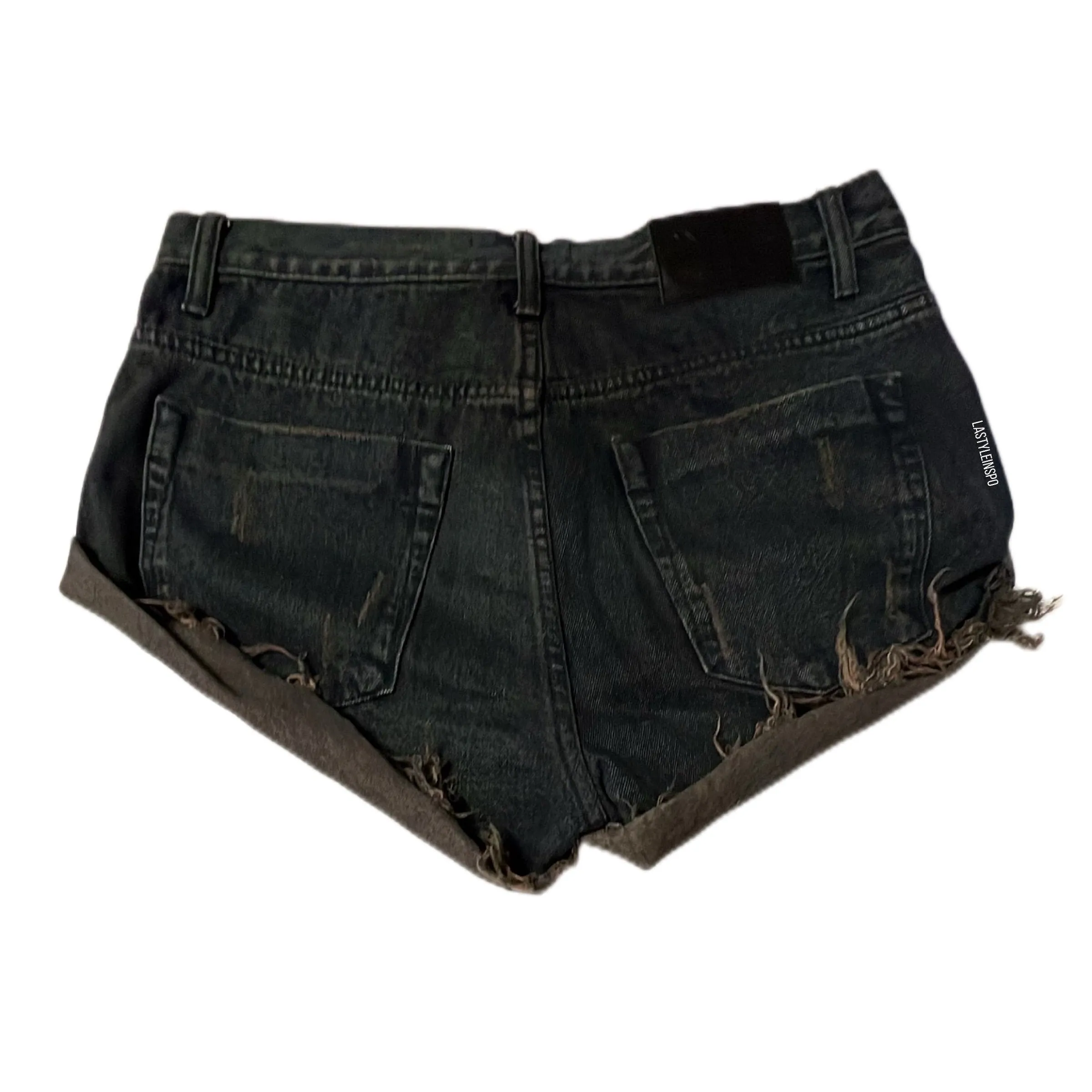 OneTeaspoon Denim Jean-Shorts Distressed in Black Size 27