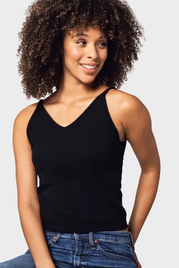 Sexy V-Neck Cashmere Top