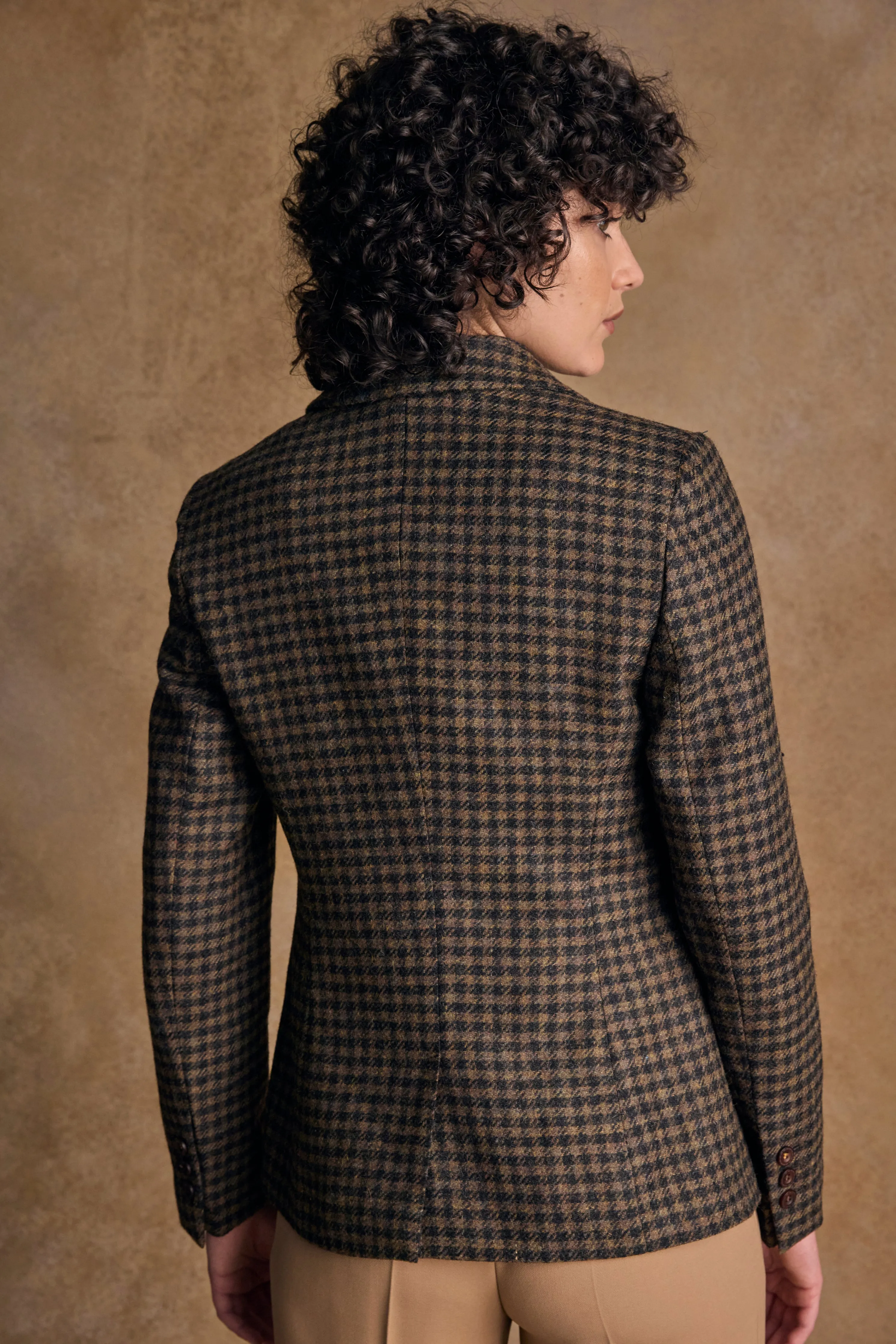 Tara Tweed Hacking Jacket - Earth Check