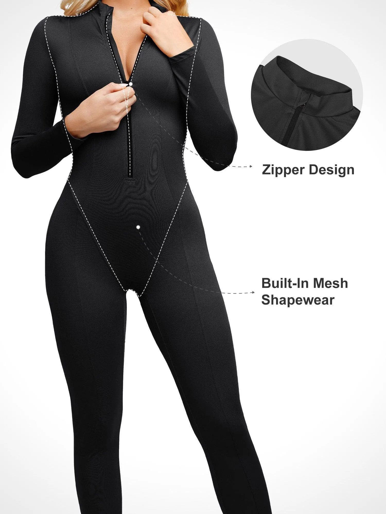 The Shapewear Jumpsuits One Piece Tummy Control