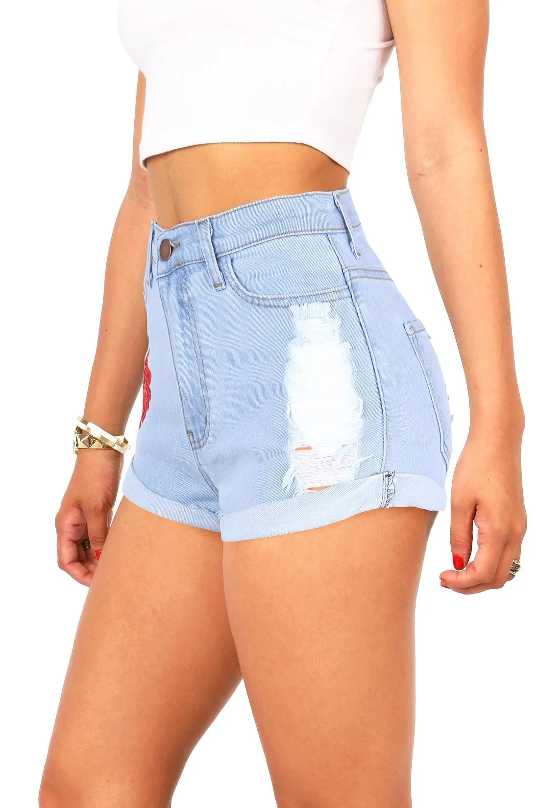 Wild Rose High Waist Shorts